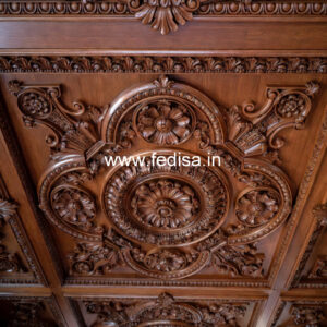 Wooden Ceiling Design Pop Fan Design Price No-10740