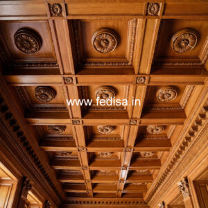 Wooden Ceiling Design Plus Pop Design No-10769