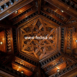 Wooden Ceiling Design Putty Design On Roof No-10771