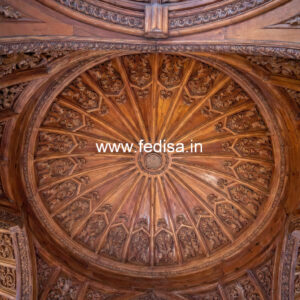 Wooden Ceiling Design Pop Design For Lobby Plus Minus No-10776