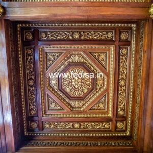 Wooden Ceiling Design Pop Design For Mandir No-10784