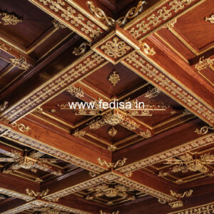 Wooden Ceiling Design Pop Design Fan No-10835