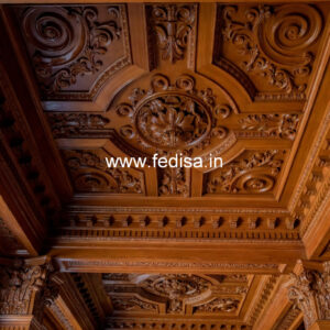 Wooden Ceiling Design Hall Ceiling Pop No-10844