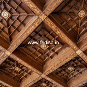 Wooden Ceiling Design Rectangle Pop Design No-10879