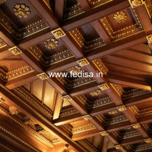 Wooden Ceiling Design Cornice Pop Design No-10906
