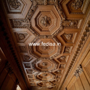 Wooden Ceiling Design Pop 2 Fan Design No-10908