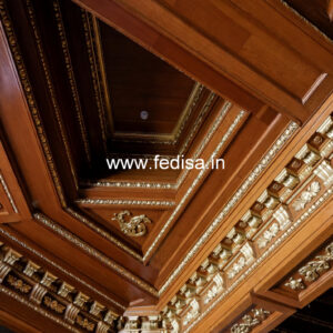Wooden Ceiling Design Pop Design With Price No-10939