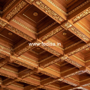 Wooden Ceiling Design Pop Passage Design No-10962