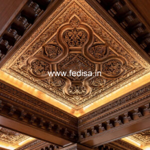 Wooden Ceiling Design Living Hall False Ceiling Design No-10964