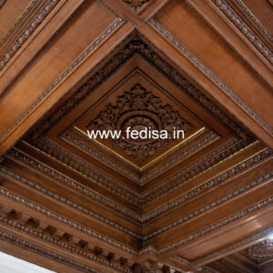 Wooden Ceiling Design Pop Temple Design No-10969