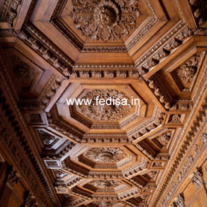 Wooden Ceiling Design Drawing Room Pop No-10995