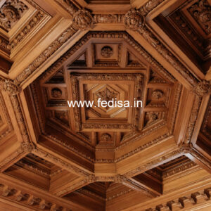 Wooden Ceiling Design Mdf Jali Pop Design No-11028