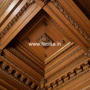 Wooden Ceiling Design Jhumar Pop Design No-11041