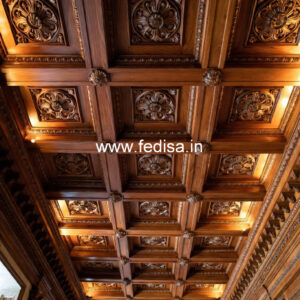 Wooden Ceiling Design Duplex Pop Design No-11079