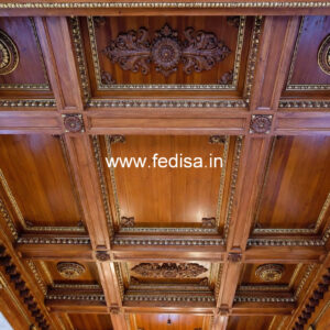 Wooden Ceiling Design Gypsum False Ceiling Design 2026 No-11082