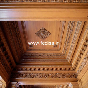 Wooden Ceiling Design Pop Design For Wall Corner No-11088