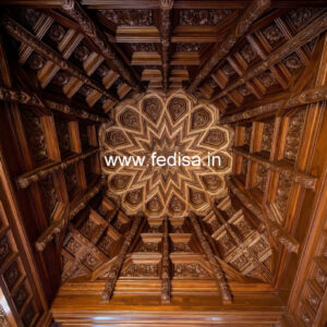 Wooden Ceiling Design Pop Simple Design In Hall No-11089