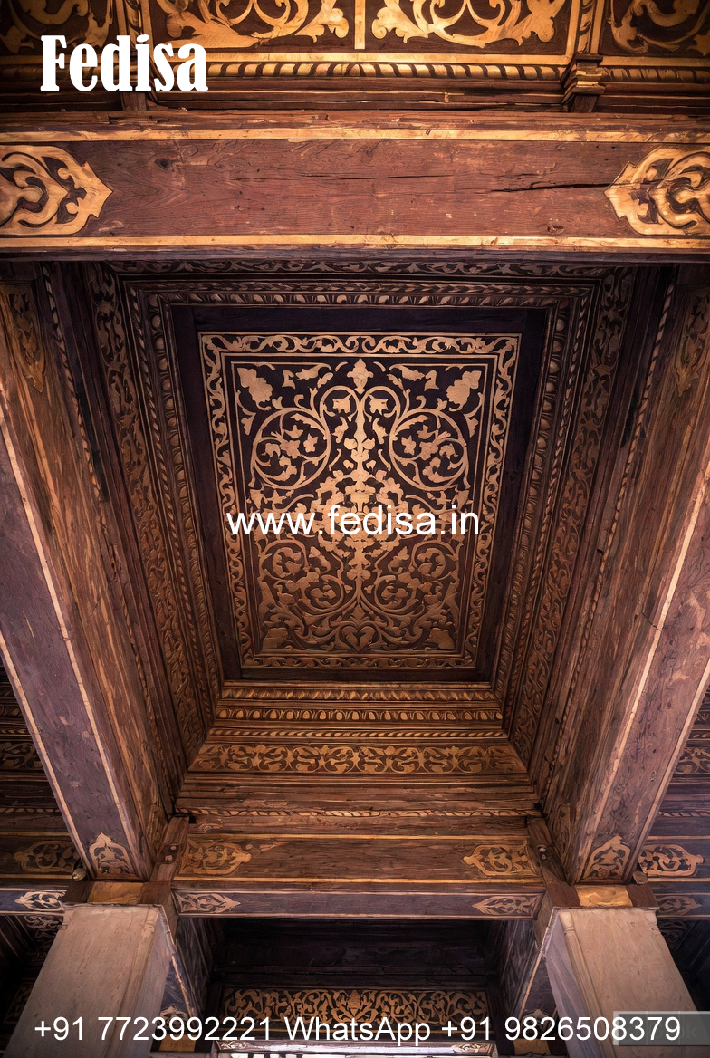Wooden Ceiling Design Phool Patti Pop Design No-11093