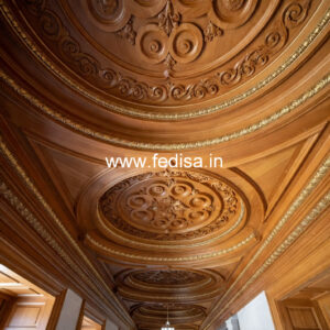 Wooden Ceiling Design Duplex Hall Pop Design No-11128