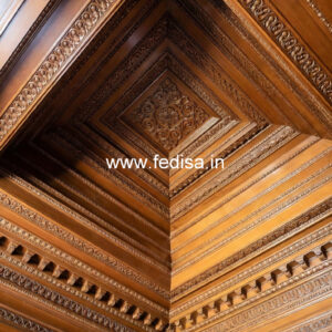 Wooden Ceiling Design Pop Design Pooja Room No-11142