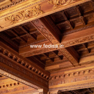 Wooden Ceiling Design Pop Cutting Design No-11174