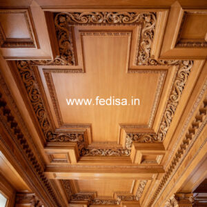Wooden Ceiling Design Down Pop Design No-11181