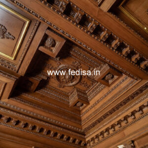 Wooden Ceiling Design Pop Hol Dizain No-11208