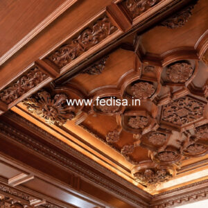 Wooden Ceiling Design Marriage Hall False Ceiling Design No-11214