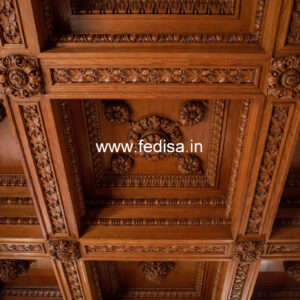 Wooden Ceiling Design Pop Minus Plus Wallpaper No-11234