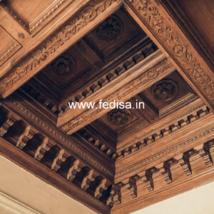 Wooden Ceiling Design Pop Board Design No-11252