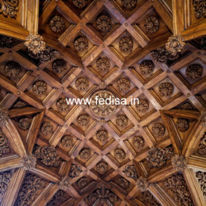 Wooden Ceiling Design Pop Molding Design On Wall No-11254