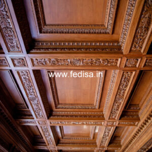 Wooden Ceiling Design Simple Plain False Ceiling Design No-11259