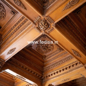 Wooden Ceiling Design Pop Design Tv Stand No-11268