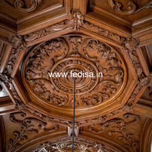 Wooden Ceiling Design Pop Fan Design Readymade No-11296
