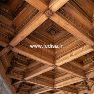 Wooden Ceiling Design Jali Pop Design No-11322