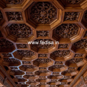 Wooden Ceiling Design S Type Pop Design No-11366
