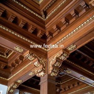 Wooden Ceiling Design Pop Plus Minus Kitchen Design No-11380
