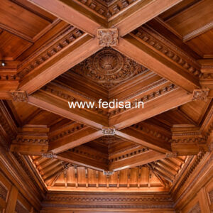Wooden Ceiling Design Rectangle False Ceiling No-11396