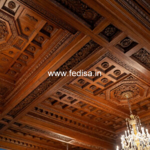 Wooden Ceiling Design False Ceiling Heart Design No-11400