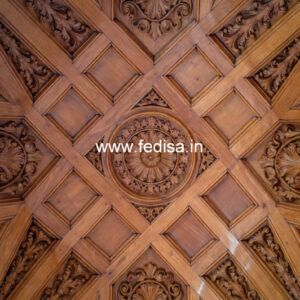 Wooden Ceiling Design Pop Dizain Simple No-11415