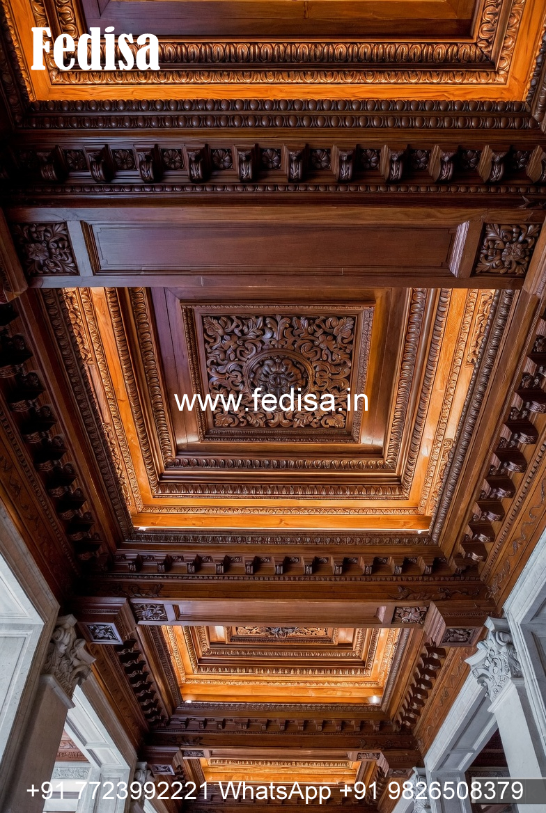 Wooden Ceiling Design Wall Punning Design No-11419