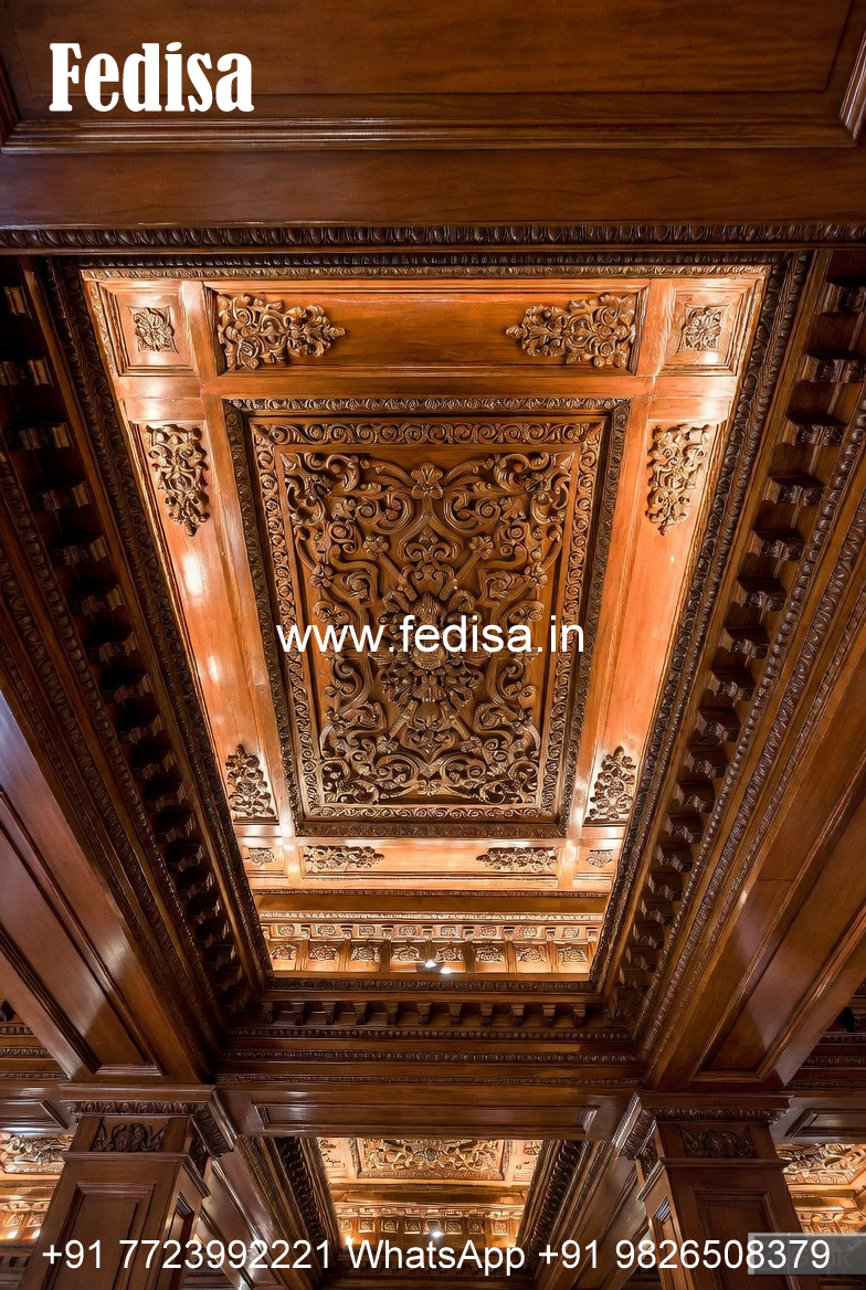 Wooden Ceiling Design Color Pop Design No-11421