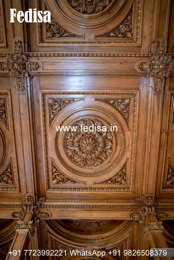 Wooden Ceiling Design Pop Beam Design No-11454 - Fedisa