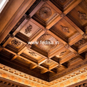 Wooden Ceiling Design Pop Design Circle No-11461