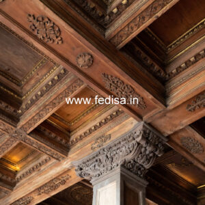 Wooden Ceiling Design Bulb Pop Design No-11512