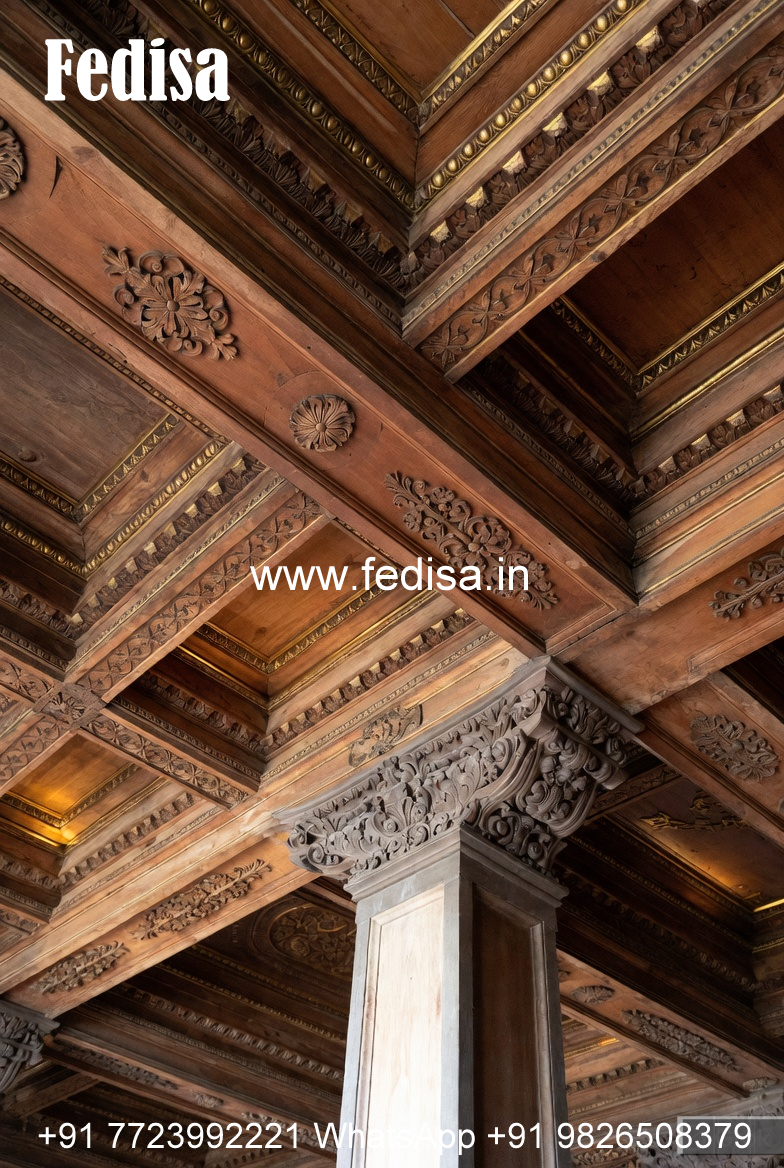 Wooden Ceiling Design Bulb Pop Design No-11512