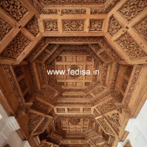Wooden Ceiling Design Cement Pop Simple Design No-11532