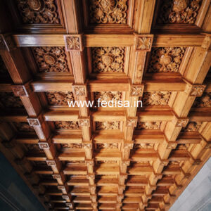 Wooden Ceiling Design Pop Plus Minus Ka Design No-11544