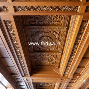 Wooden Ceiling Design Pop Handmade Design No-11581