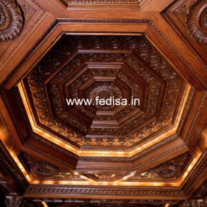 Wooden Ceiling Design Simple Square Pop Design No-11588